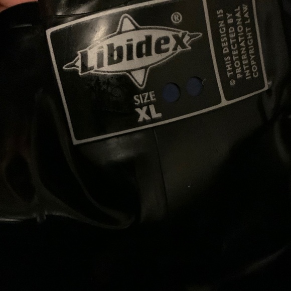 Libidex Fetish Black Latex Classic Tights with Feet Size Women’s XL - Picture 6 of 8